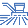 Harvester icon blue 